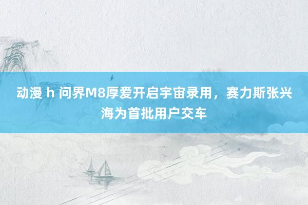动漫 h 问界M8厚爱开启宇宙录用，赛力斯张兴海为首批用户交车